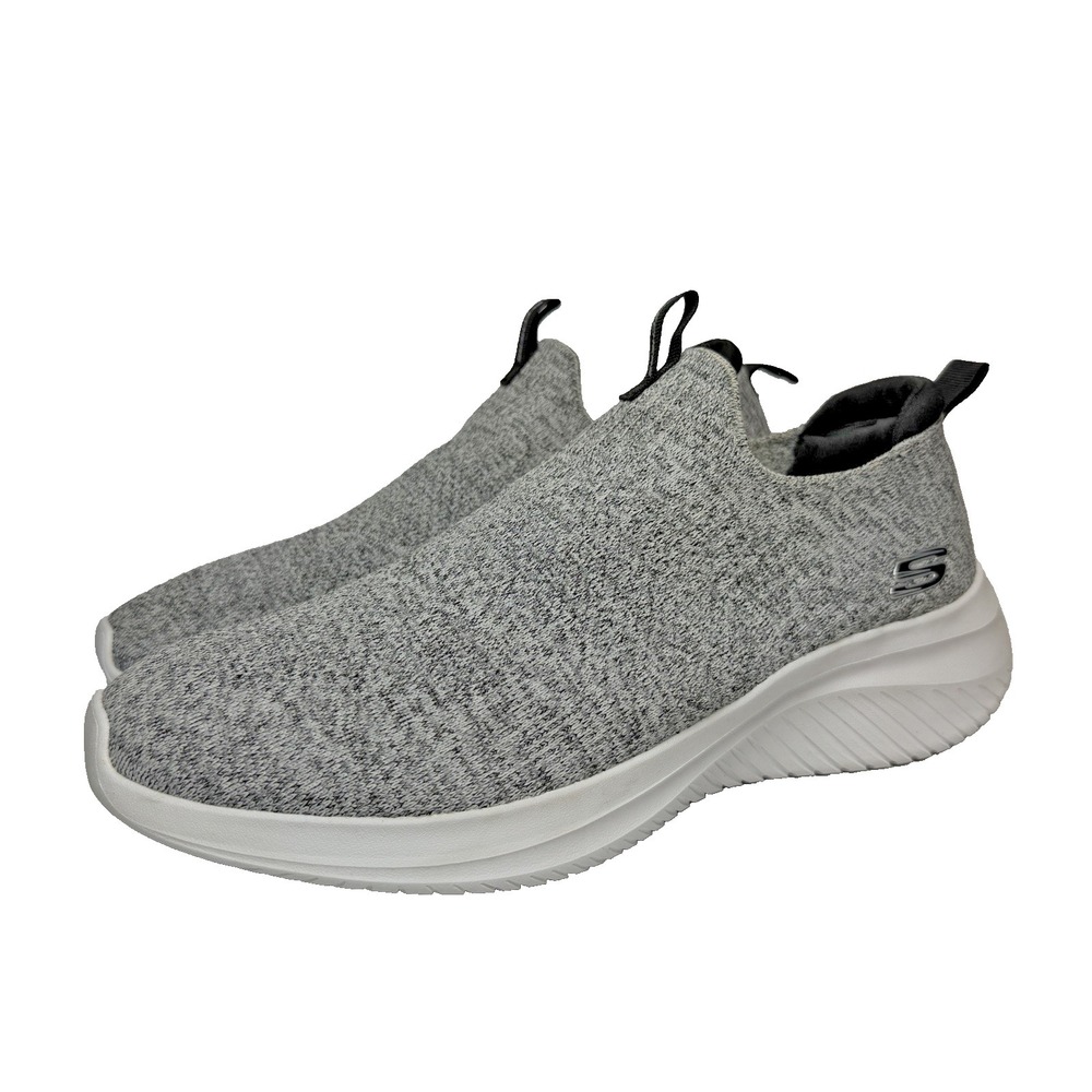 Skechers Ultra Flex Demchek Slip On Sneakers Mens Sz 10 Wide Gray Memory Foam